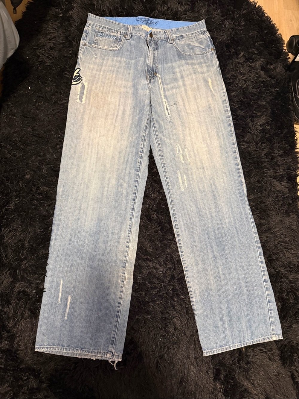 G-Unit Light Blue Men's Relaxed Straight Jeans